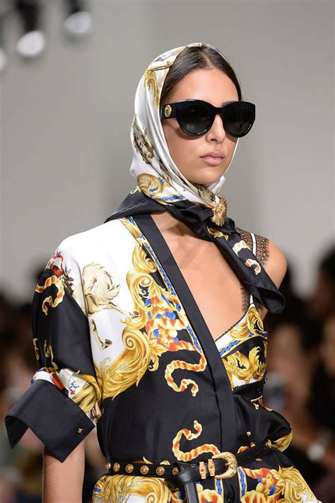 versace head scarf dupe|versace collection scarf.